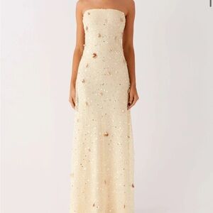 Peppermayo Orelli Shell Sequin Knit Maxi Dress...